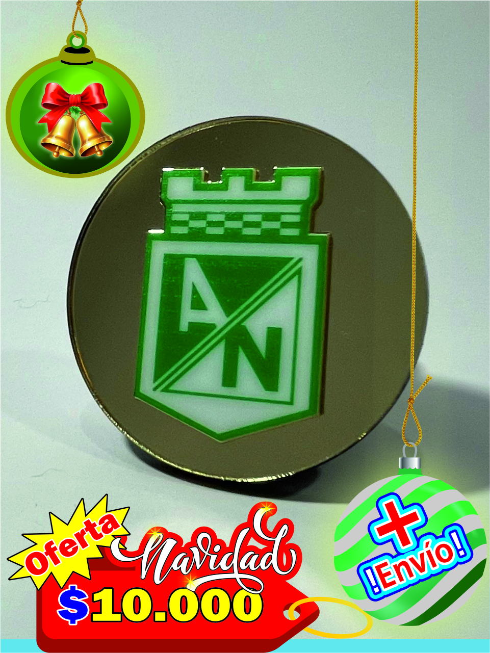 Imán de nevera del Atlético Nacional